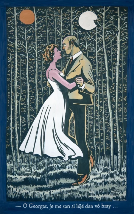 L’amour léjé (carte postale)